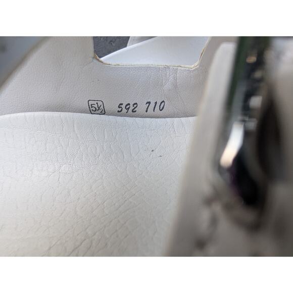 Kennel Schmenger Women's Studded Slides Sandals Sz 8 Natural Calf Milk Silver - Picture 8 of 10